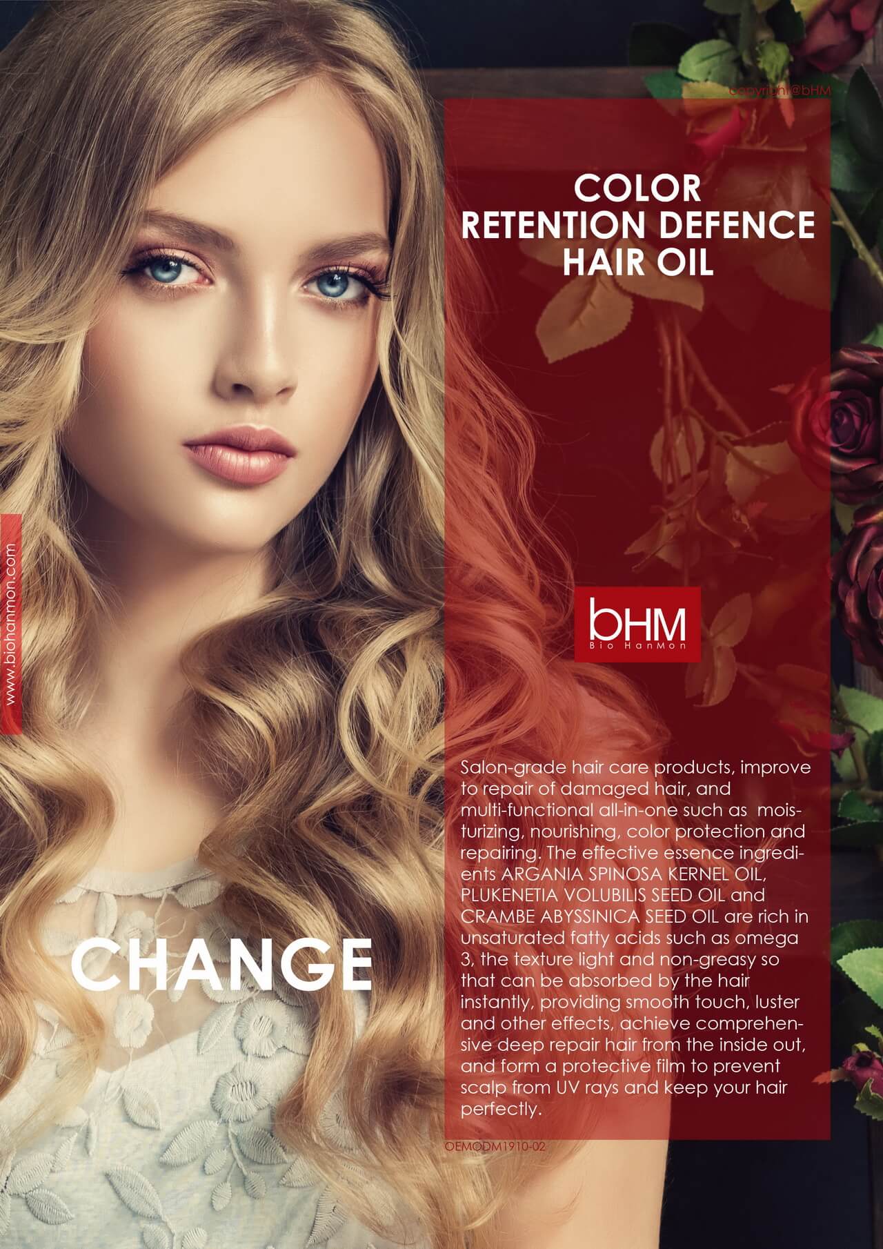 Color retention defence hair oil BioHanMon